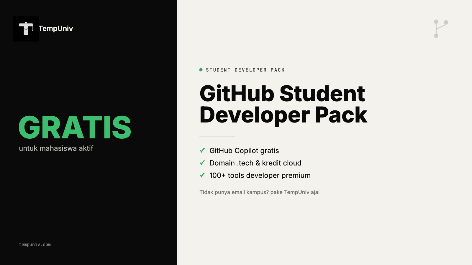 Cover tutorial cara daftar GitHub Student Developer Pack